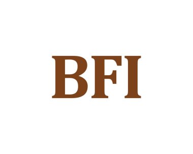BFI logo dsign vektör şablonu. BFI