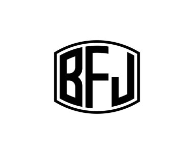 BFJ logo tasarım vektör şablonu. BFJ