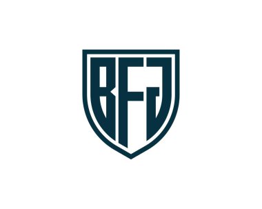 BFJ logo tasarım vektör şablonu. BFJ
