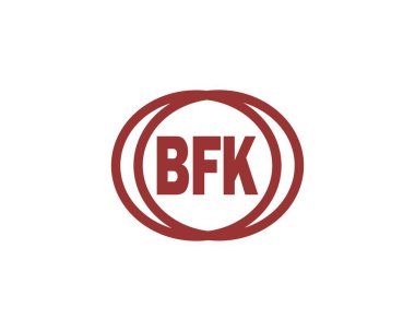 BFK logo tasarım vektör şablonu. BFK