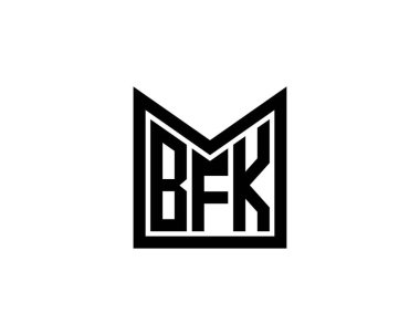 BFK logo tasarım vektör şablonu. BFK