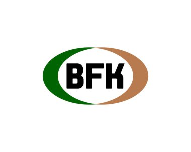 BFK logo tasarım vektör şablonu. BFK