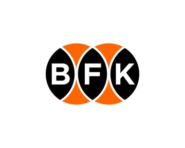 BFK logo tasarım vektör şablonu. BFK