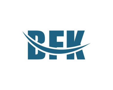 BFK logo tasarım vektör şablonu. BFK