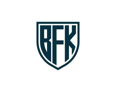 BFK logo tasarım vektör şablonu. BFK