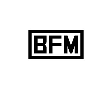 BFM logo tasarım vektör şablonu. BFM
