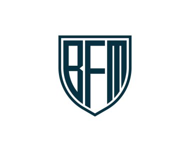 BFM logo tasarım vektör şablonu. BFM