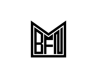 BFN logo tasarım vektör şablonu. BFN