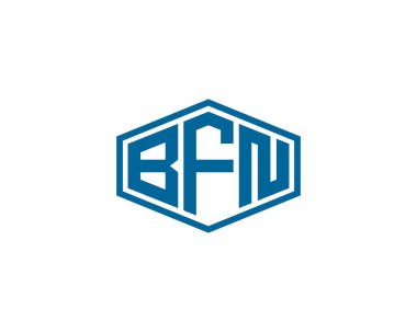 BFN logo tasarım vektör şablonu. BFN