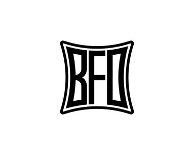 BFO Logo tasarım vektör şablonu. BFO