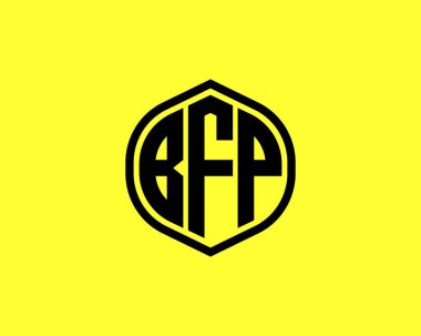 BFP logo tasarım vektör şablonu. BFP