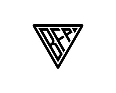 BFP logo tasarım vektör şablonu. BFP