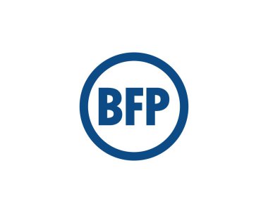 BFP logo tasarım vektör şablonu. BFP