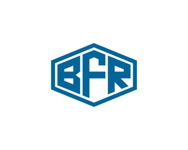 BFR logo tasarım vektör şablonu. BFR