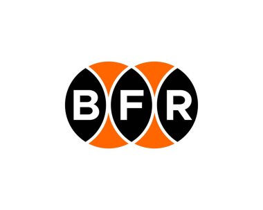 BFR logo tasarım vektör şablonu. BFR