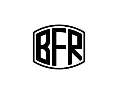 BFR logo tasarım vektör şablonu. BFR