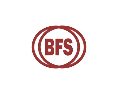 BFS logo tasarım vektör şablonu. BFS