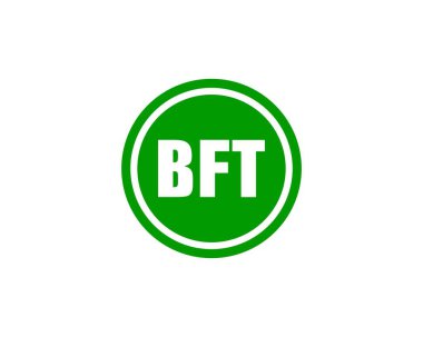 BFT logo tasarım vektör şablonu. BFT