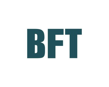BFT logo tasarım vektör şablonu. BFT