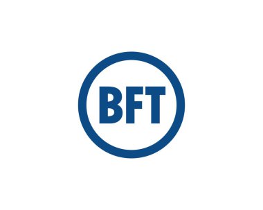 BFT logo tasarım vektör şablonu. BFT