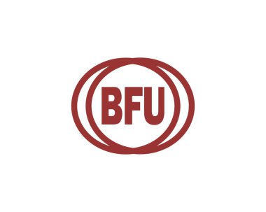 BFU logo tasarım vektör şablonu. BFU