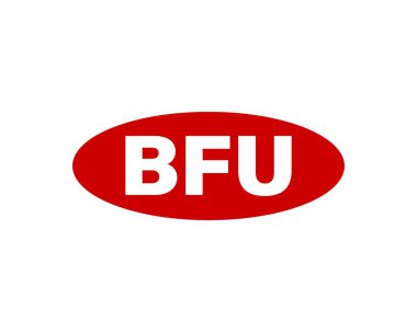 BFU logo tasarım vektör şablonu. BFU