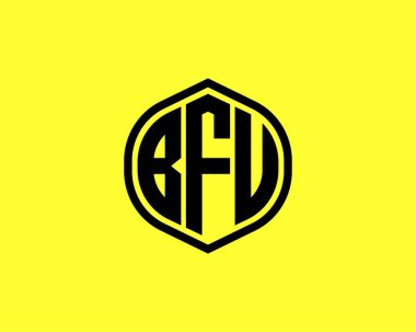 BFU logo tasarım vektör şablonu. BFU