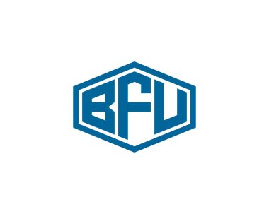 BFU logo tasarım vektör şablonu. BFU