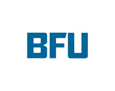 BFU logo tasarım vektör şablonu. BFU