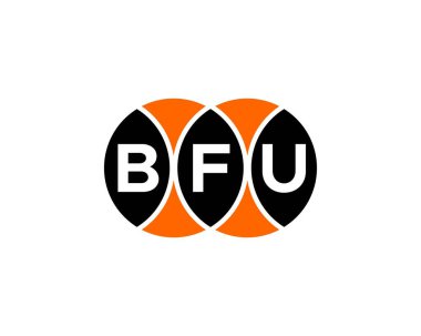 BFU logo tasarım vektör şablonu. BFU