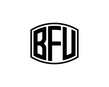 BFU logo tasarım vektör şablonu. BFU
