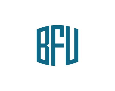 BFU logo tasarım vektör şablonu. BFU