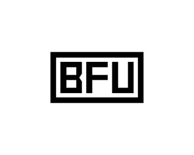 BFU logo tasarım vektör şablonu. BFU