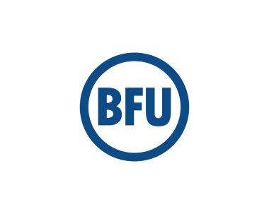 BFU logo tasarım vektör şablonu. BFU