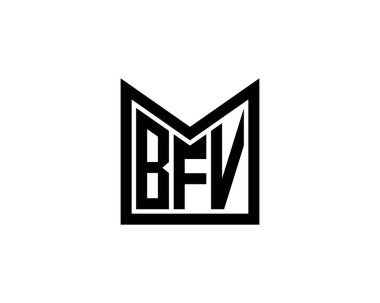 BFV Logo tasarım vektör şablonu. BFV