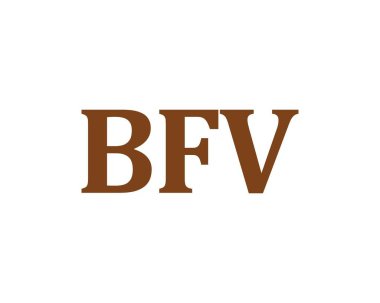 BFV Logo tasarım vektör şablonu. BFV