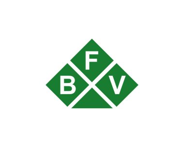 BFV Logo tasarım vektör şablonu. BFV