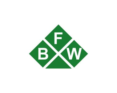 BFW logo tasarım vektör şablonu. BFW