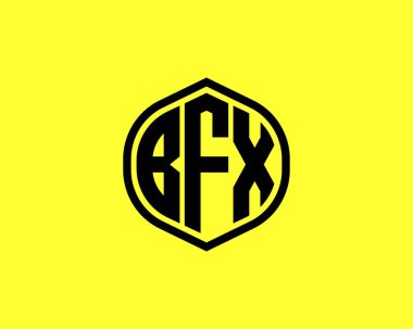BFX logo tasarım vektör şablonu. BFX