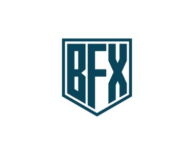 BFX logo tasarım vektör şablonu. BFX