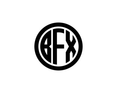 BFX logo tasarım vektör şablonu. BFX