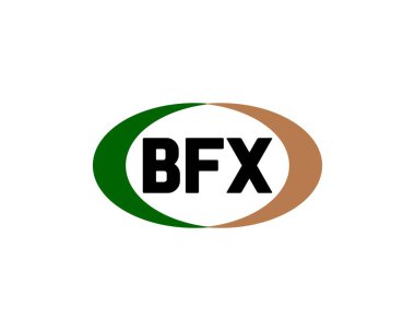 BFX logo tasarım vektör şablonu. BFX