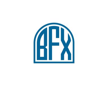 BFX logo tasarım vektör şablonu. BFX