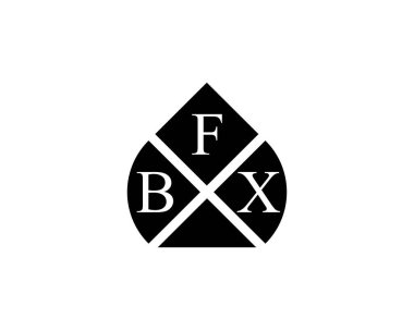 BFX logo tasarım vektör şablonu. BFX