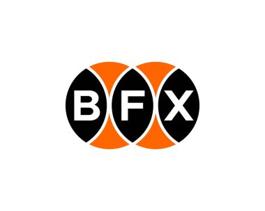 BFX logo tasarım vektör şablonu. BFX