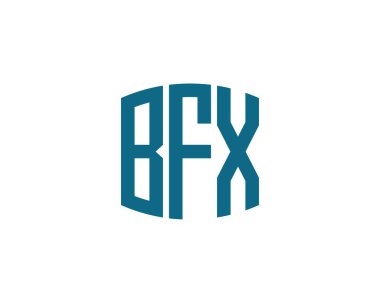 BFX logo tasarım vektör şablonu. BFX