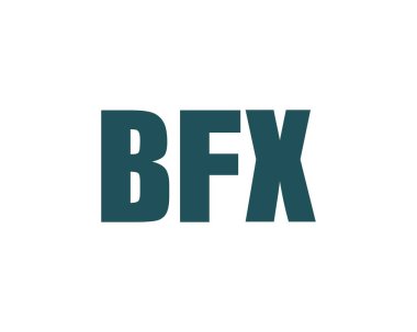BFX logo tasarım vektör şablonu. BFX