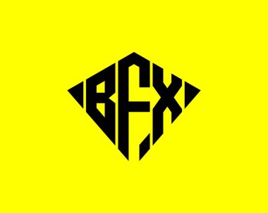 BFX logo tasarım vektör şablonu. BFX