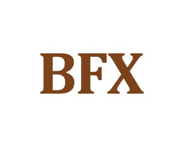 BFX logo tasarım vektör şablonu. BFX