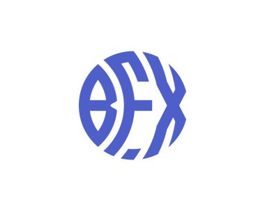 BFX logo tasarım vektör şablonu. BFX